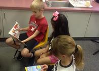 Mrs. Olenich 1st/2nd reads to Preschool