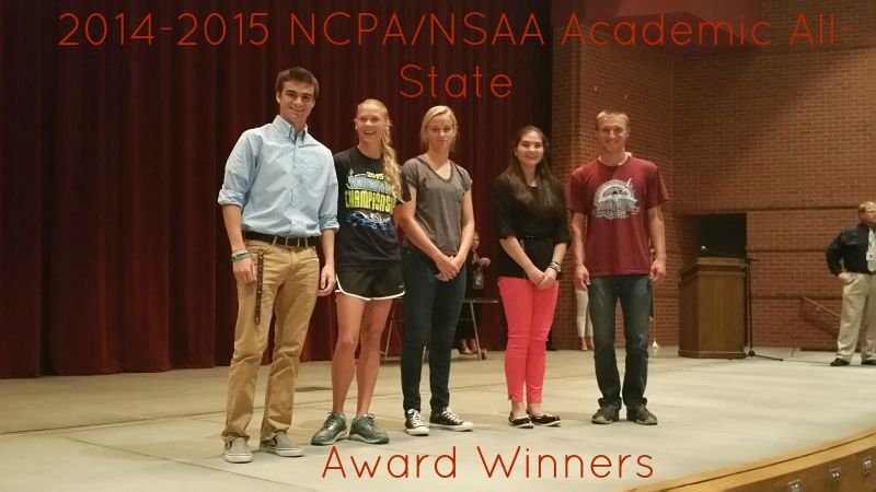 2014-2015 NCPA/NSAA Academic All-State Award Winners