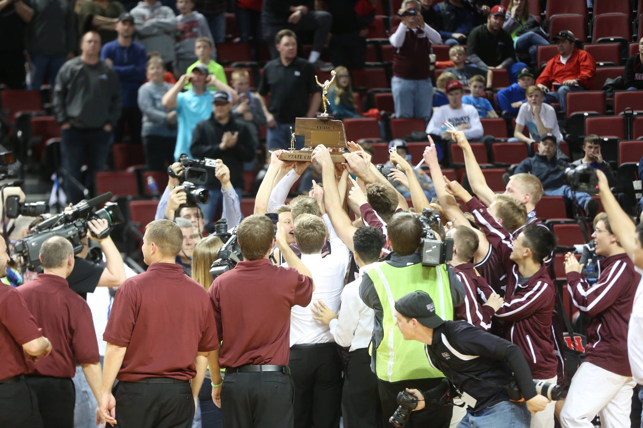 Holding The Trophy